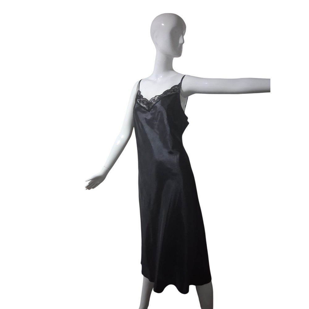 White House Black Market Womens sz 12 Whimsigoth Dark Romantic  fairy Slip Dress - Picture 3 of 10